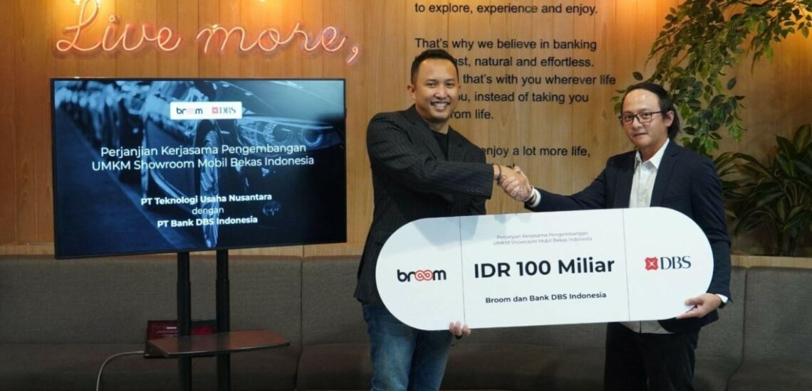 Bank DBS Indonesia Kucurkan Kredit Rp100 Miliar ke Startup Otomotif Broom